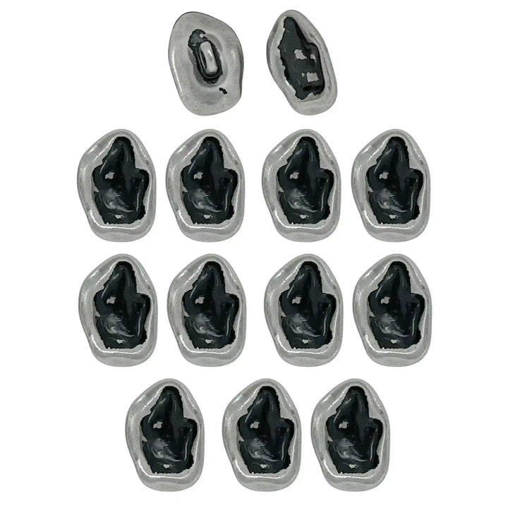Irregular Shape Shirt Metal Buttons | 10mm(22L)