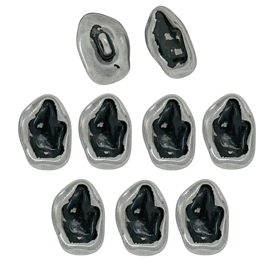 Irregular Shape Shirt Metal Buttons | 10mm(22L)