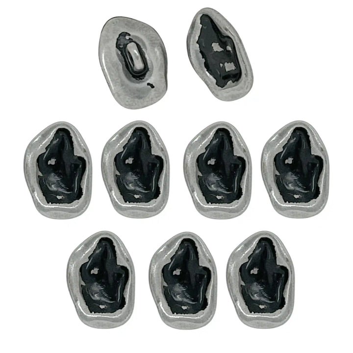 Irregular Shape Shirt Metal Buttons | 10mm(22L)