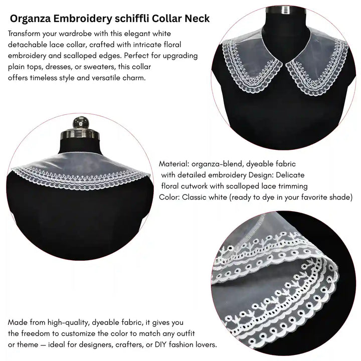 Stylish Border Neck Collar
