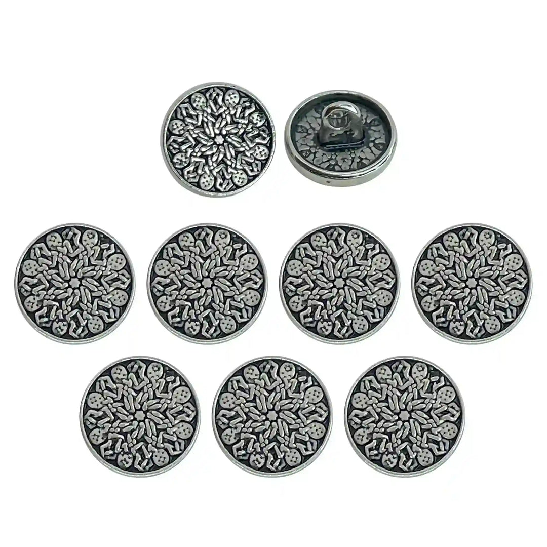 Mandala Pattern Design Buttons