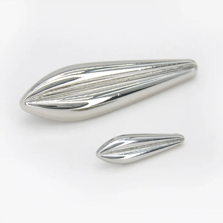 Metallic Teardrop Metal Button | 50mm & 24mm