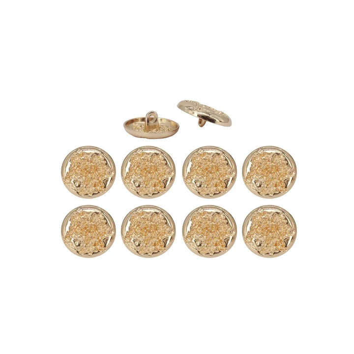 Ruffle Design Metal Buttons | 18mm (28L) & 22mm (34L)