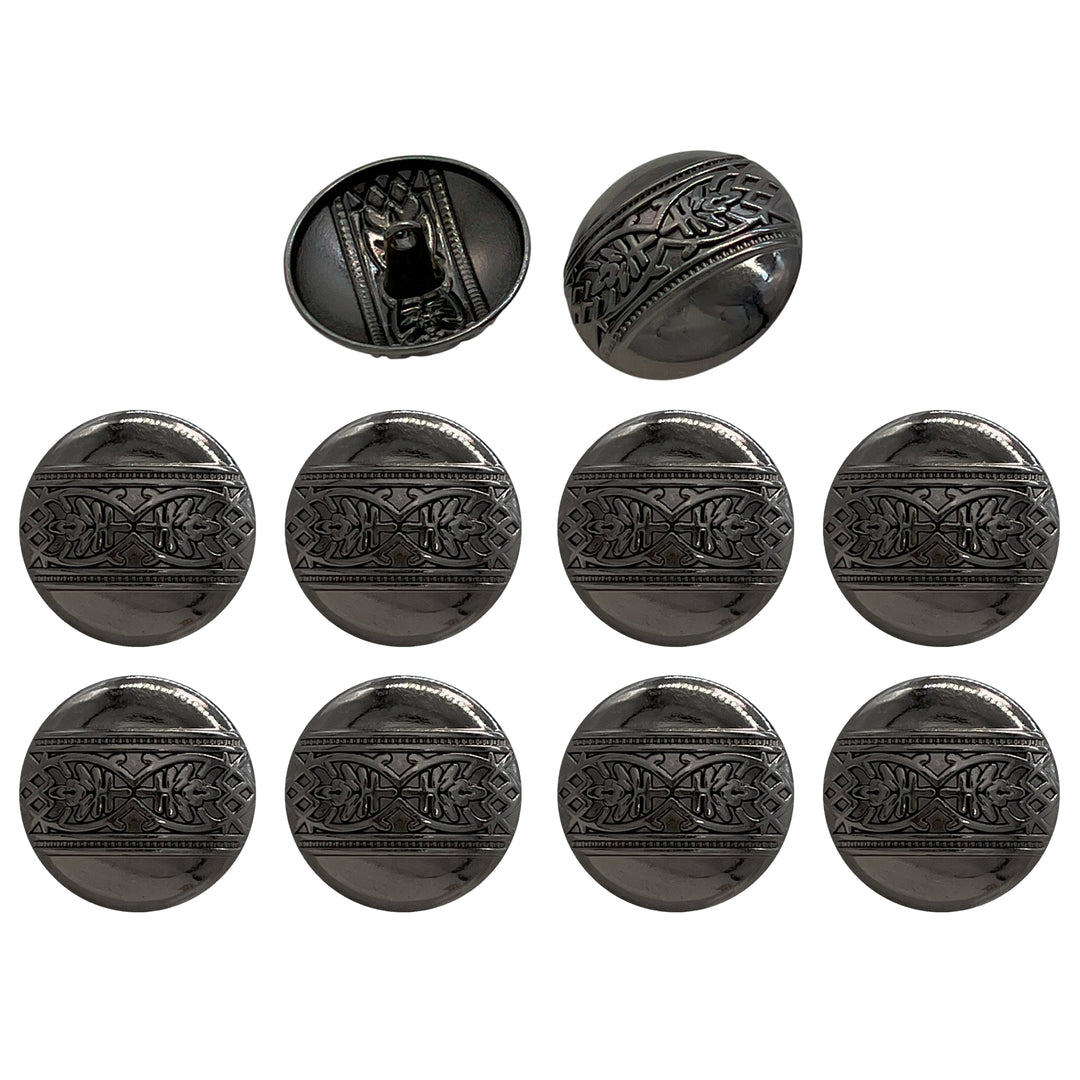 Etched Design Metal Buttons