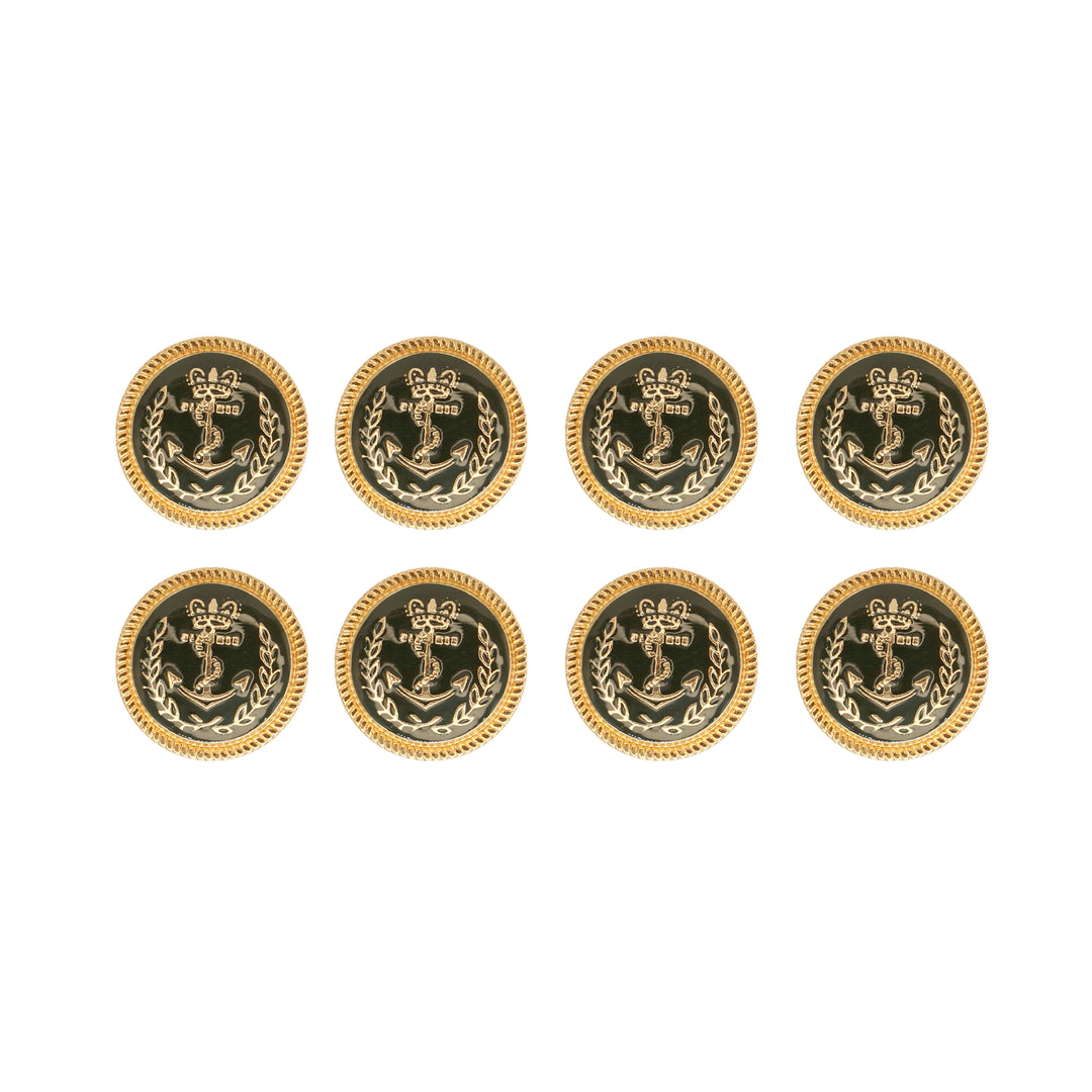 Seafaring Symbol Anchor Design Metal Buttons