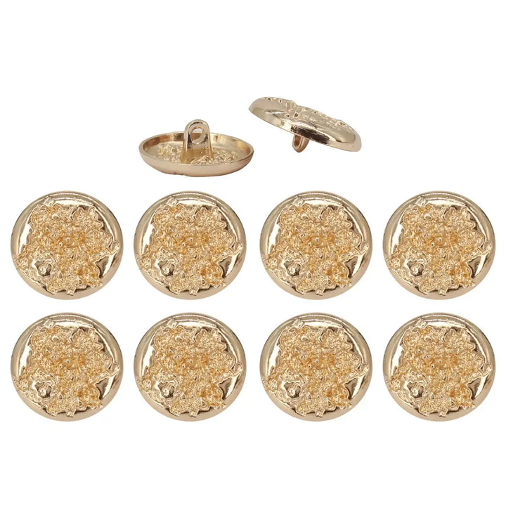 Ruffle Design Metal Buttons | 18mm (28L) & 22mm (34L)