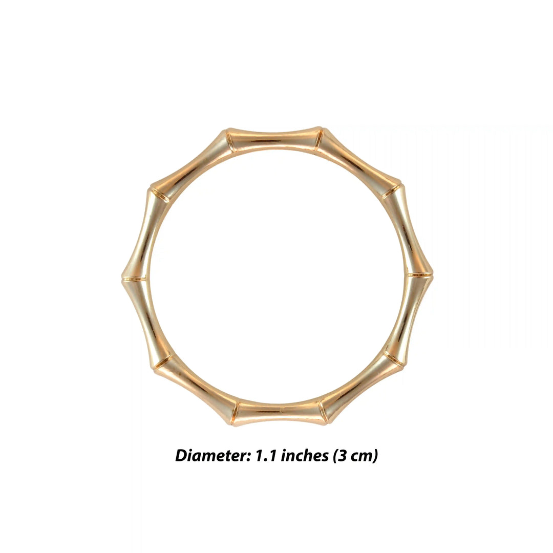 Bamboo Style Circular Buckle
