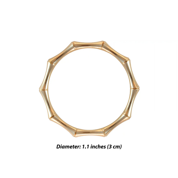 Bamboo Style Circular Buckle