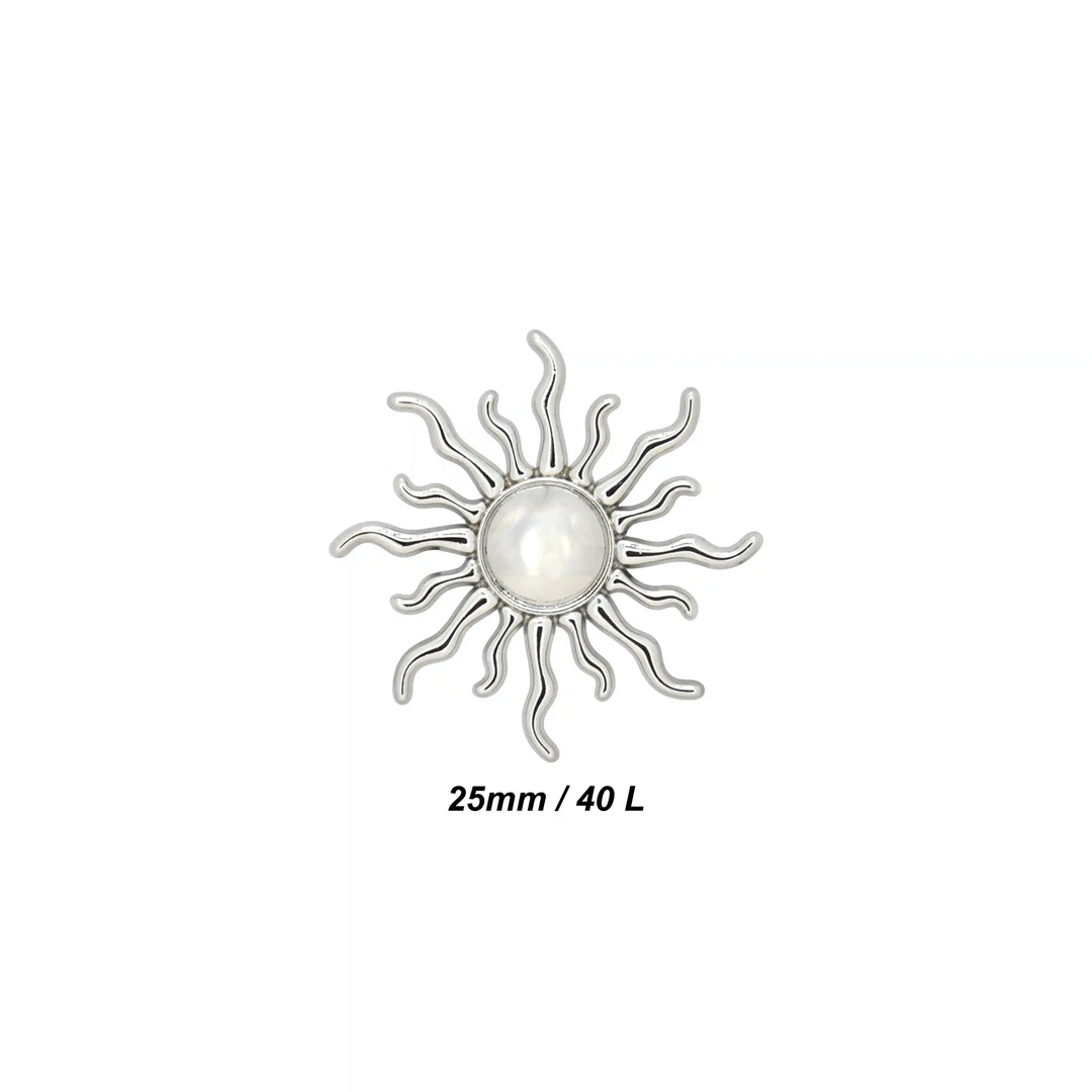 Sun Style Metal Buttons | 25mm & 50mm