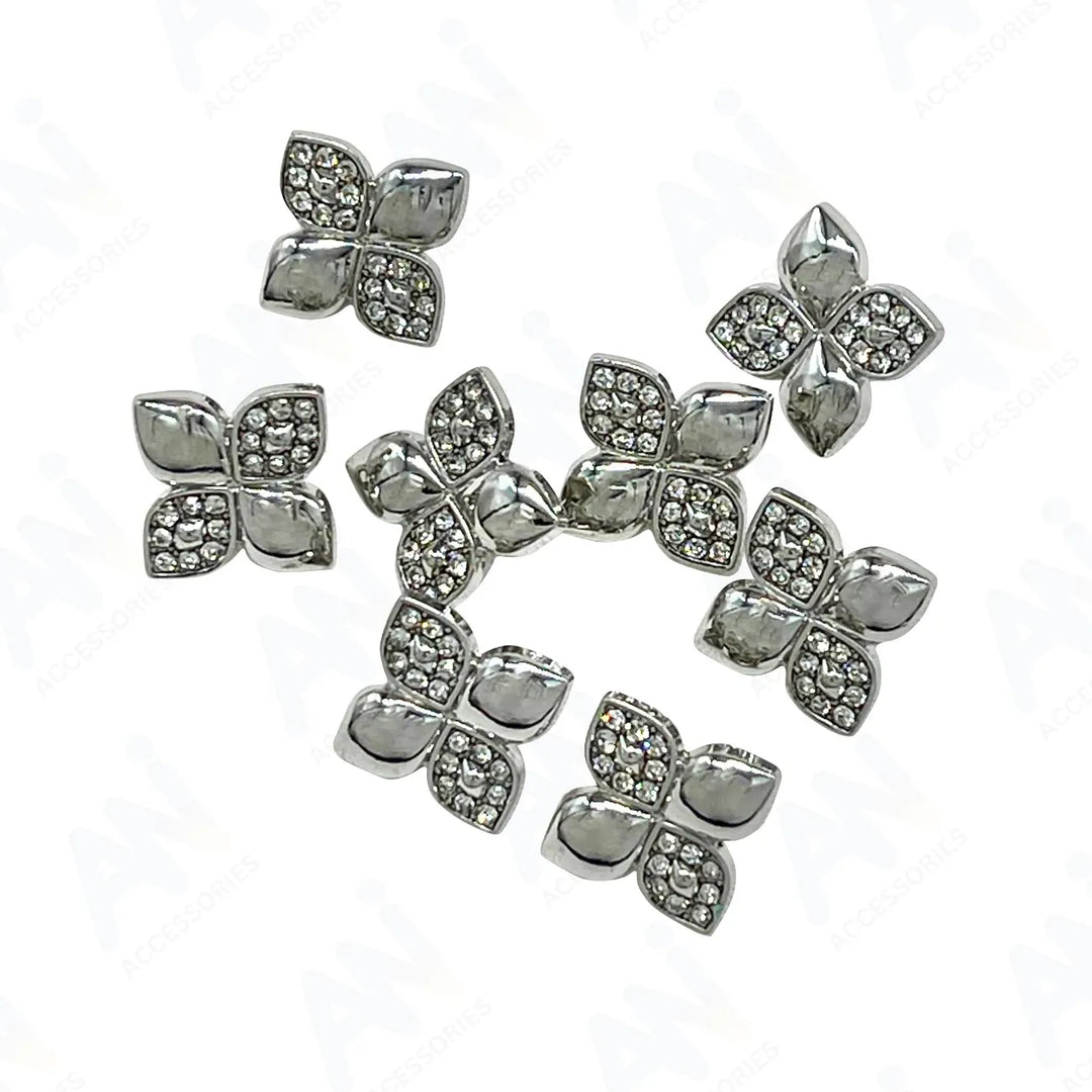 Decorative Flower Buttons for Crafts | 12mm(20L)