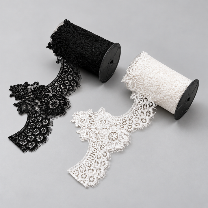 Floral and Foliage Leaf Pattern Chantilly Lace -3 Meters | FEL-3N
