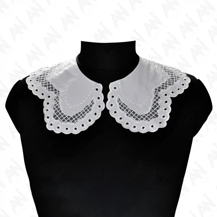 Butterfly inspired neck collar applique with detailed embroidery for dresses, kurtis and festive fashion wear