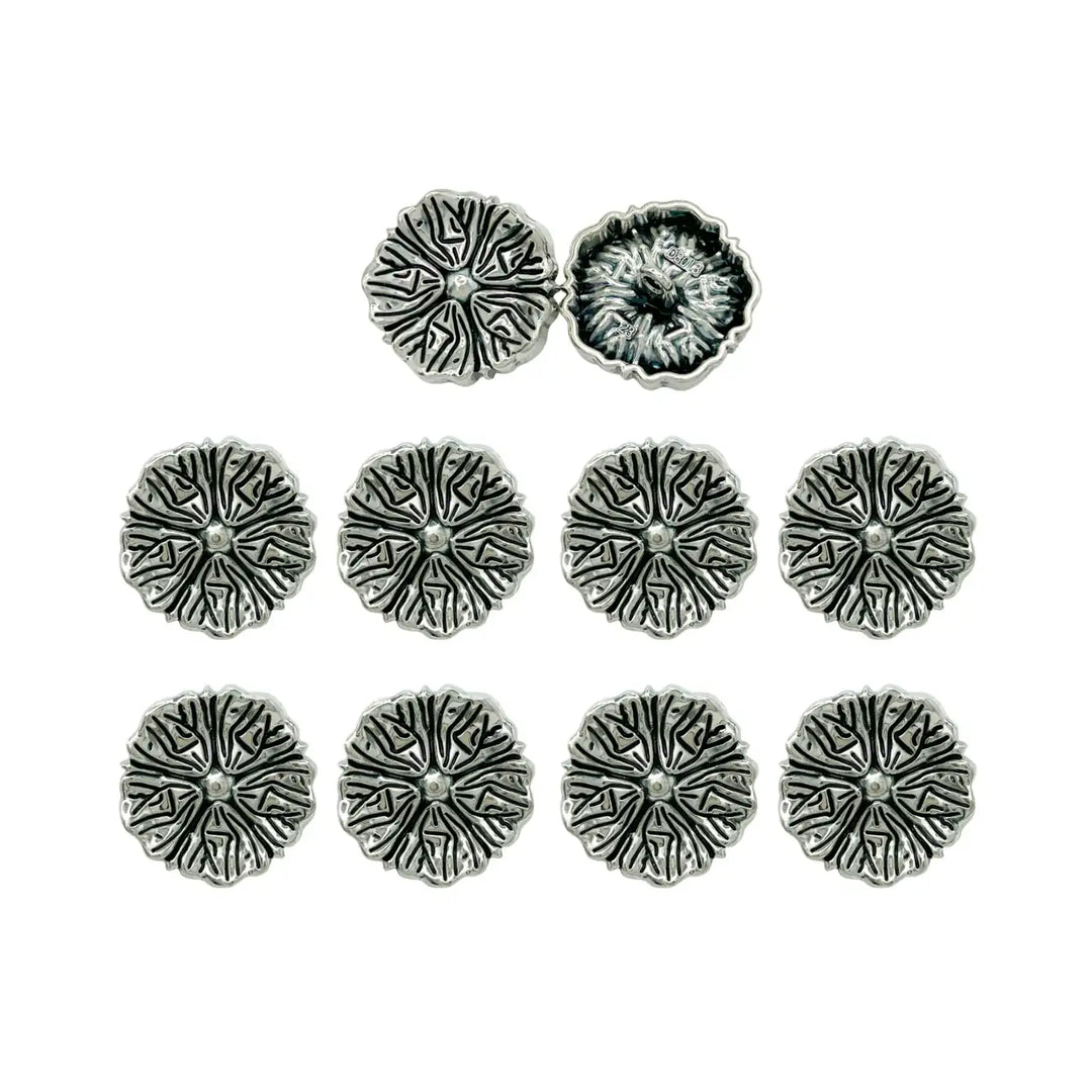 Blooming Beauty Metal Buttons | 18m, 20mm, 23mm