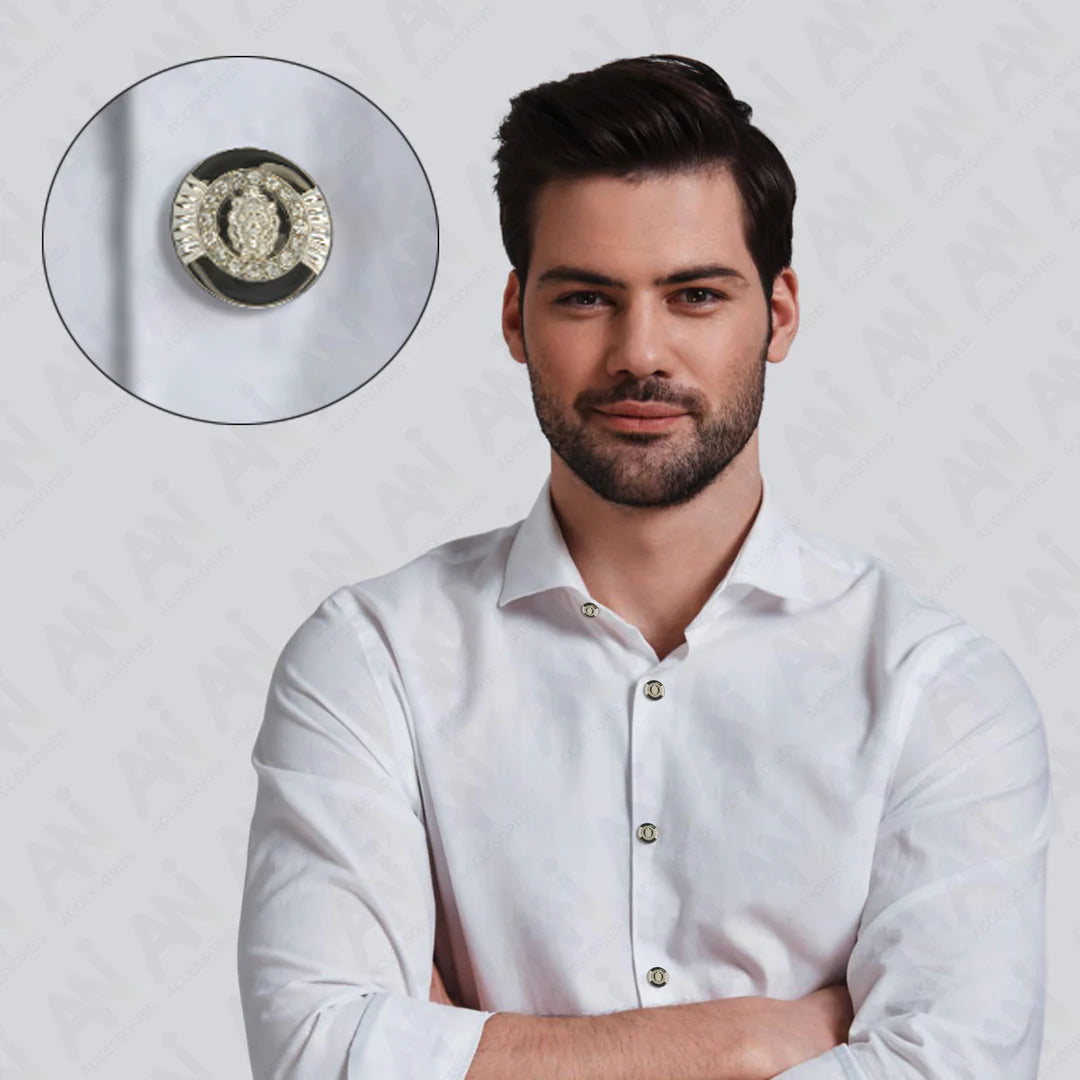 Angel Wing Patch with Buttons & Collar Tips | Combo Set