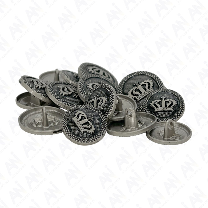 Regal Elegance Crown Buttons