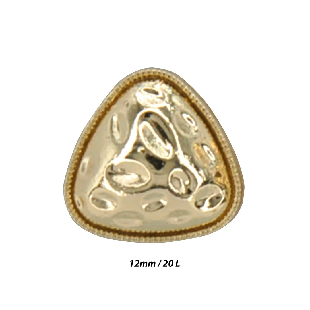 Round Triangle Hammered12mm Shirt Buttons