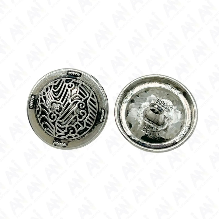 Shiny Decorative Metal Buttons | 15mm(24L), 18mm(28L) & 23mm(36L)