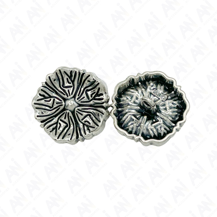 Blooming Beauty Metal Buttons