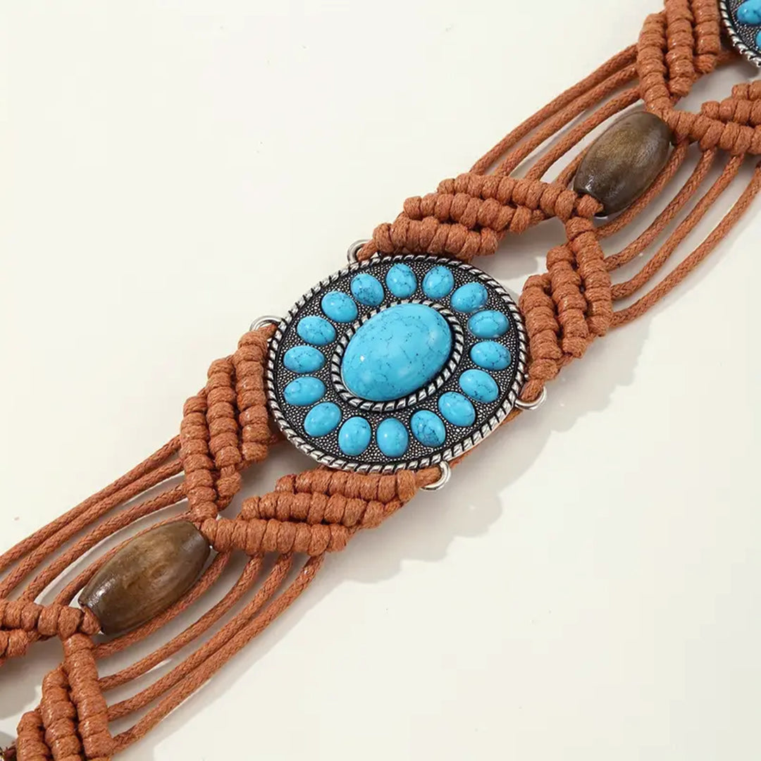 Bohemian braided Macrame belt