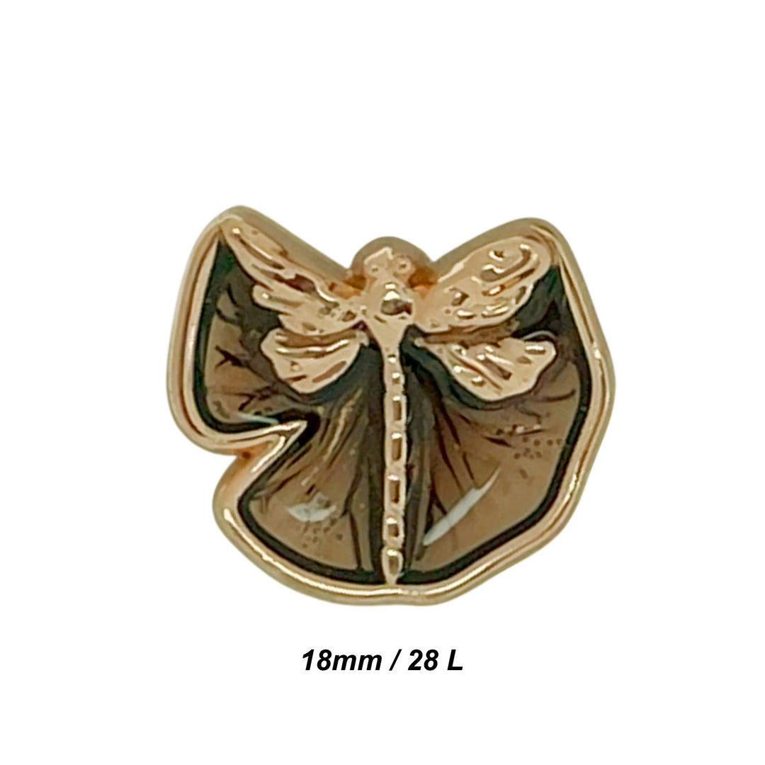 Dragon Fly Shirt Metal Buttons | 12mm & 18mm