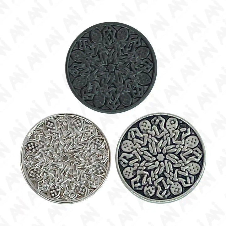 Mandala Pattern Design Buttons
