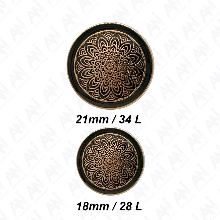 Cosmic Bloom Design Buttons