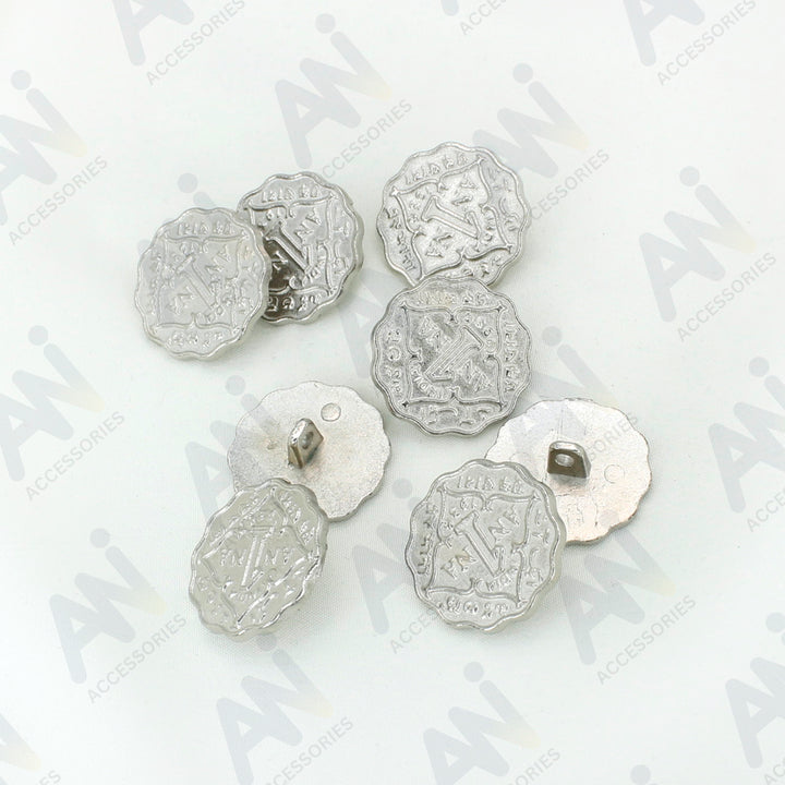 1 Anna Metal Coin Buttons