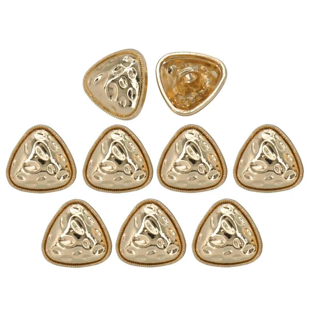 Round Triangle Hammered12mm Shirt Buttons