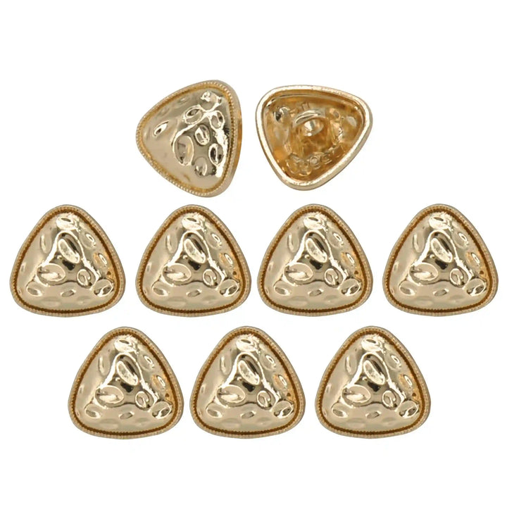Round Triangle Hammered12mm Shirt Buttons