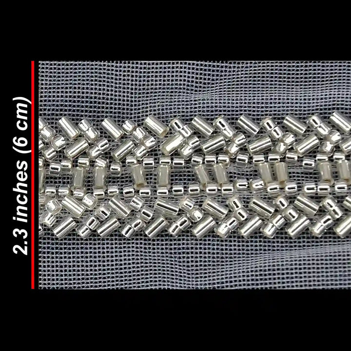Glass Beaded Lace Trim - Cutdana