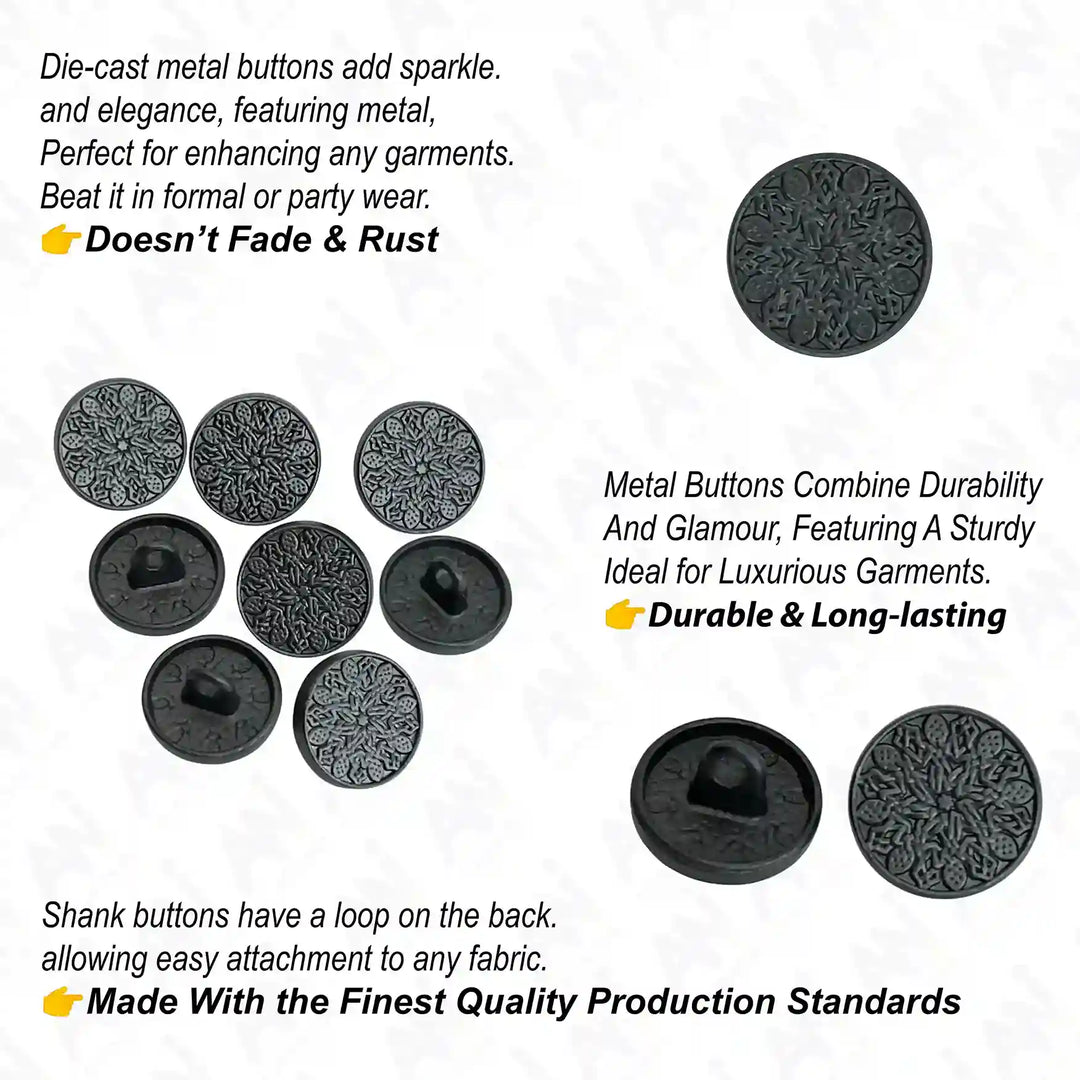 Mandala Pattern Design Buttons