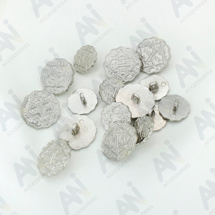 1 Anna Metal Coin Buttons