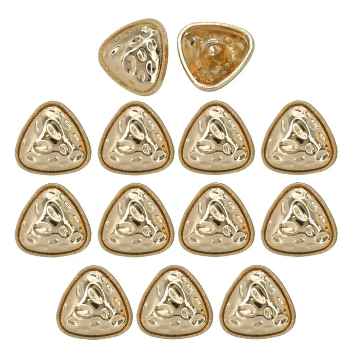 Round Triangle Hammered12mm Shirt Buttons