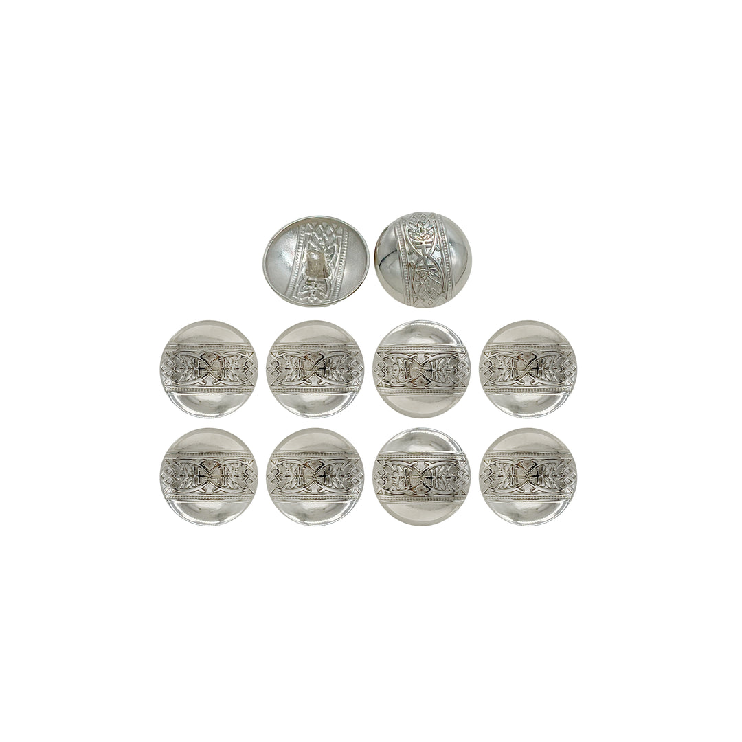 Etched Design Metal Buttons