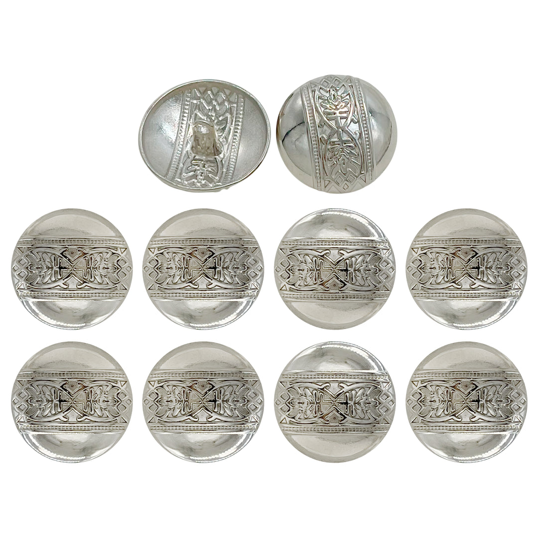 Etched Design Metal Buttons