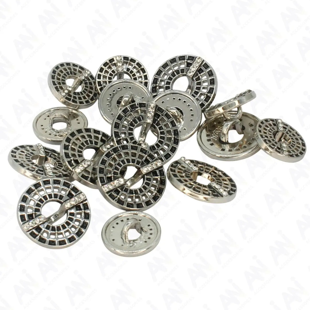 Decorative Gold Laser Cut Button | 12mm(20L) & 15mm(24L)