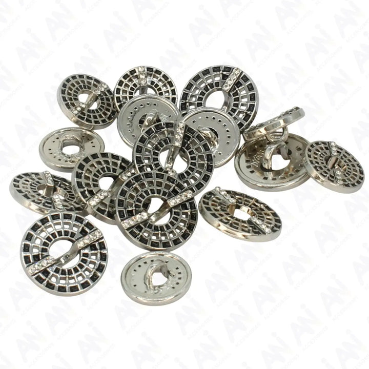 Decorative Gold Laser Cut Button | 12mm(20L) & 15mm(24L)