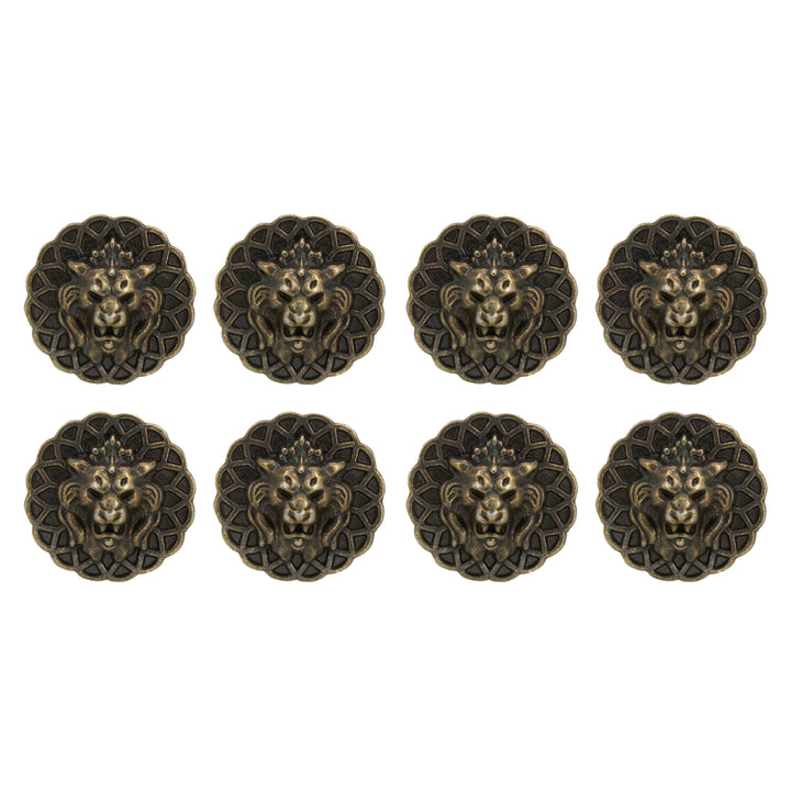 Lion Head Buttons for Clothing and Accessories