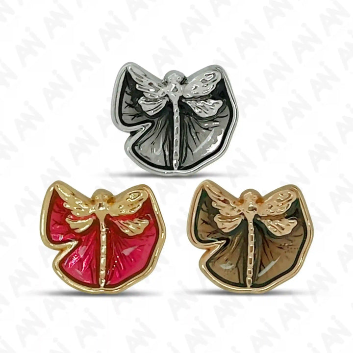 Dragon Fly Shirt Metal Buttons | 12mm & 18mm