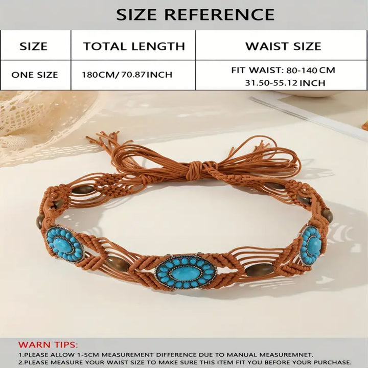 Bohemian braided Macrame belt