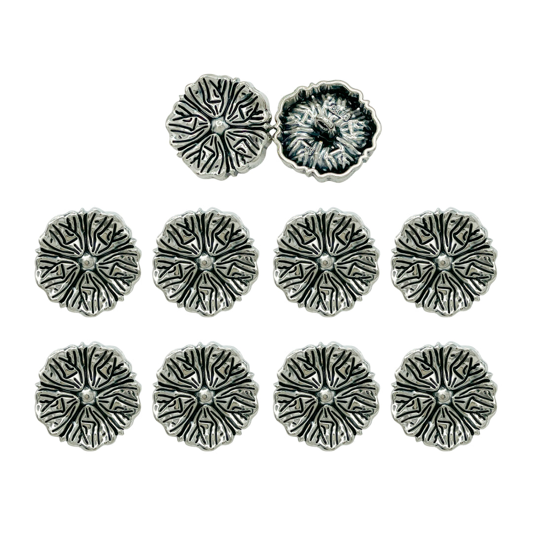 Blooming Beauty Metal Buttons