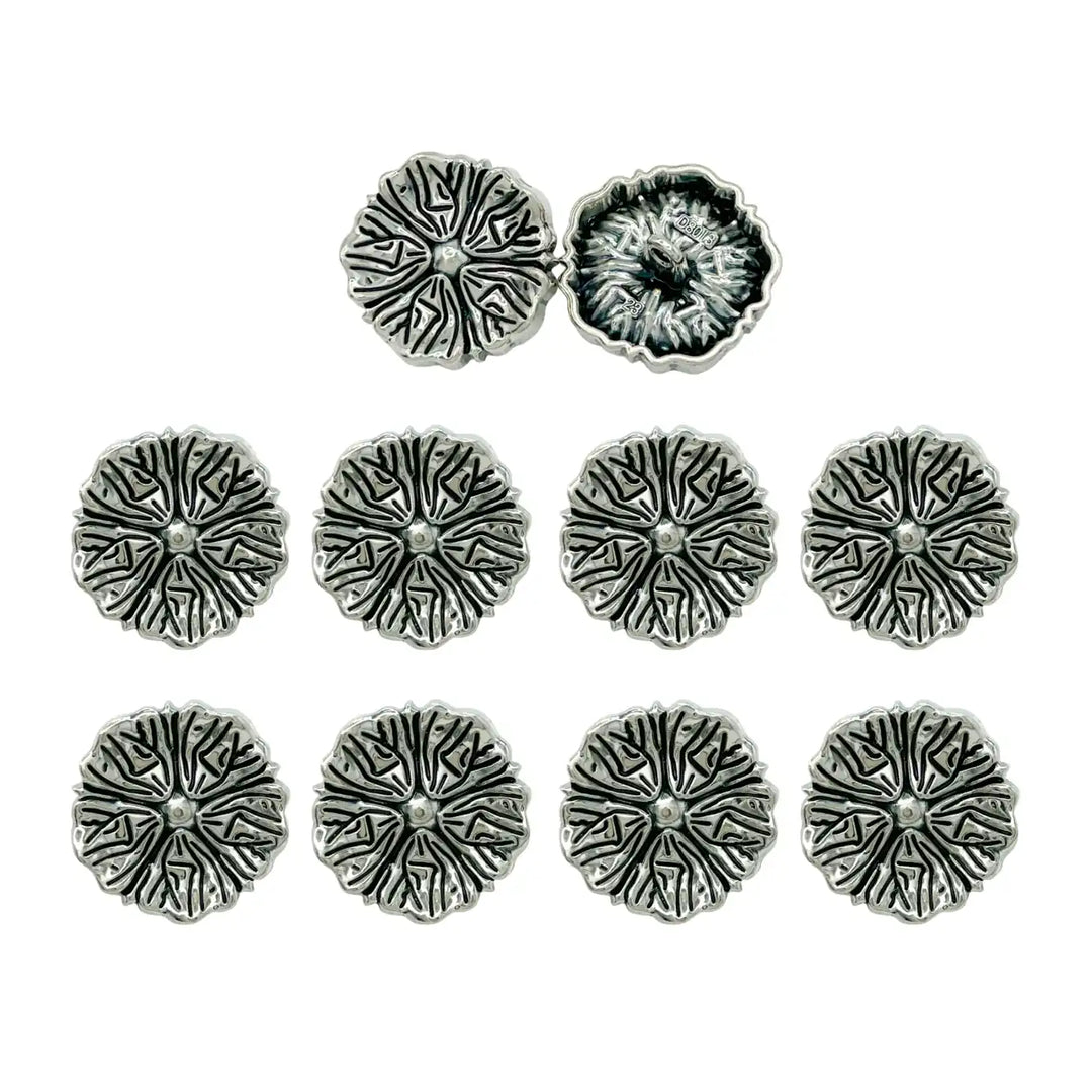 Blooming Beauty Metal Buttons | 18m, 20mm, 23mm