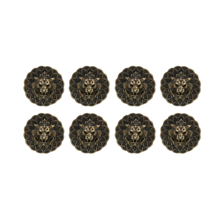 Lion Head Buttons for Clothing and Accessories