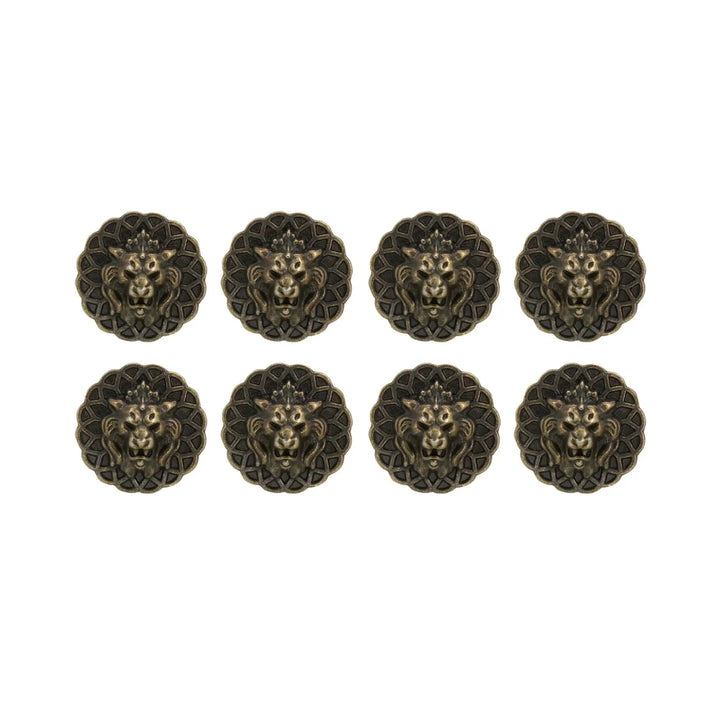 Lion Head Buttons for Clothing and Accessories | 18mm(28L) & 22mm(34L)