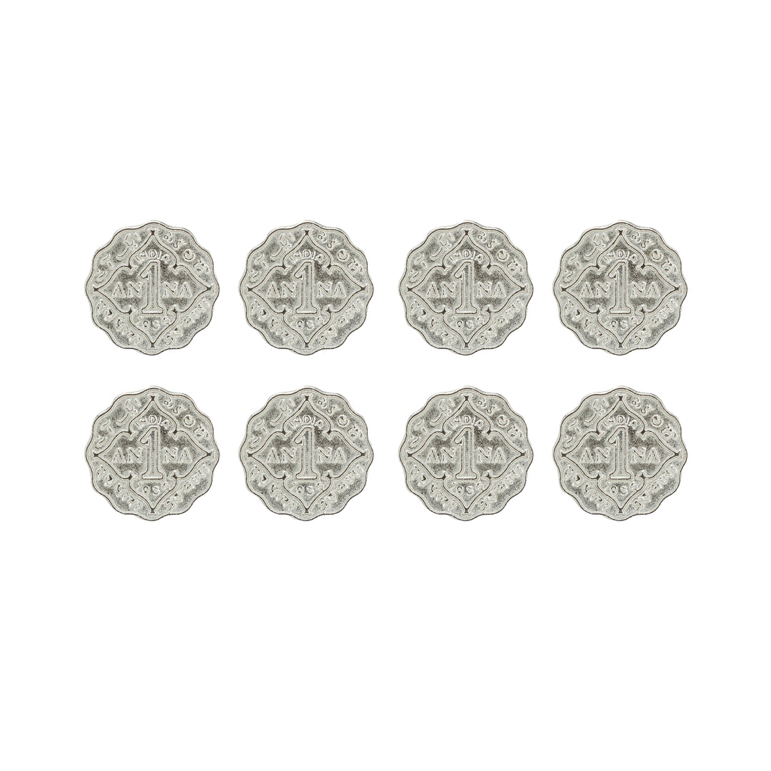 1 Anna Metal Coin Buttons