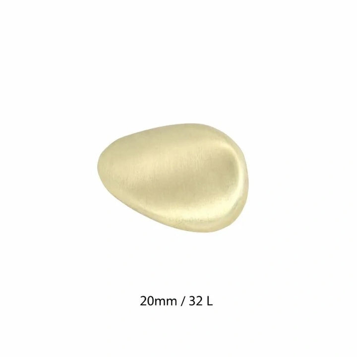 Teardrop-Shaped Metal Button | 20mm(32L)