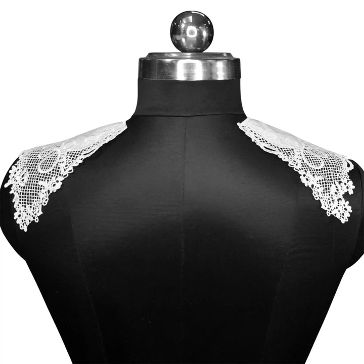 Chic Pilgrim Flower Peter Pan collar featuring ornate floral embroidery and graceful rounded silhouette