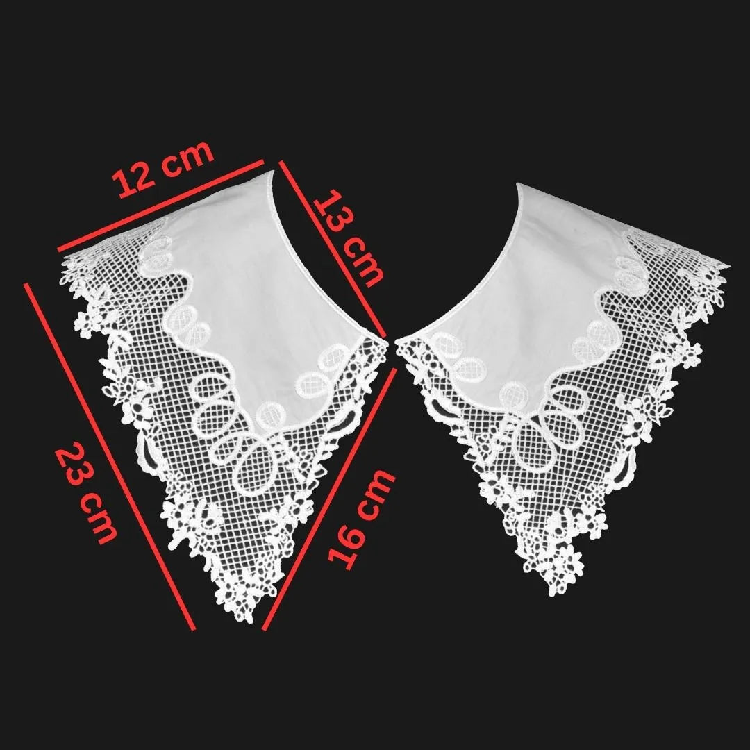 Classic Pilgrim Flower Peter Pan collar showcasing intricate floral design and refined scalloped trim