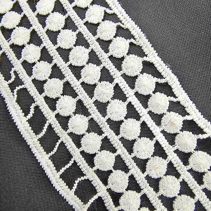 Close-up shoot of deep V neckline by Ani Accessories highlighting clean stitching and refined craftsmanship