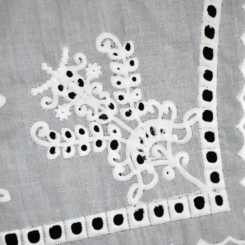 Close up shoot premium ruffled style neck collar by Ani Accessories with delicate ruffle detailing for refined apparel accents.